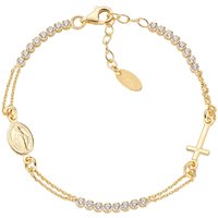 Bracciale Amen Donna Croci in Argento Zircone BRCRMIGBZ3 - BRCRMIGBZ3